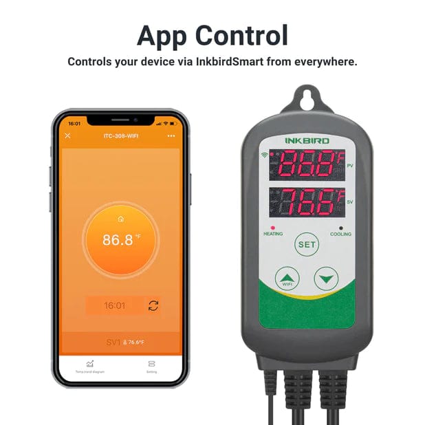 Temperature Controller ITC-308-WIFI - INKBIRD