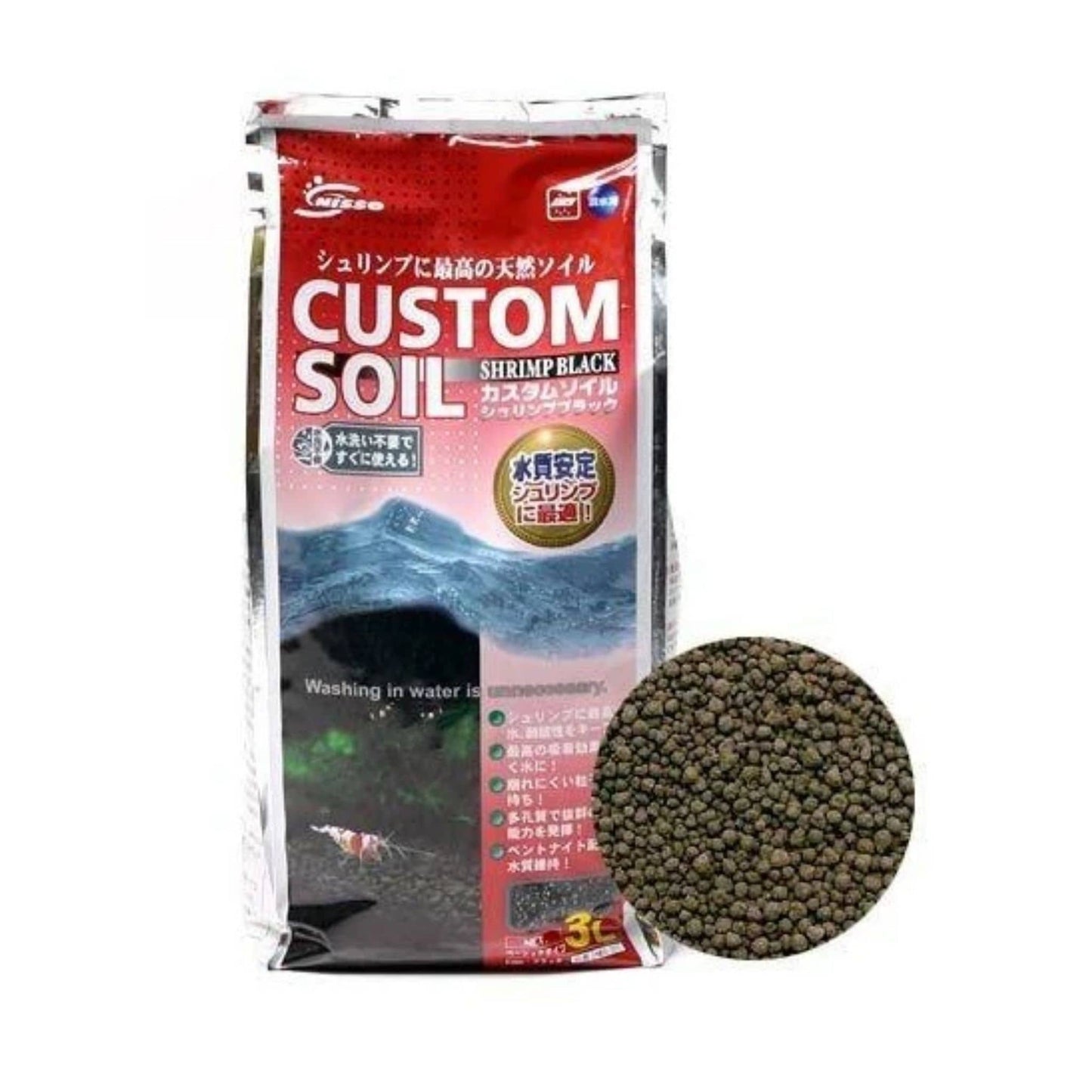 Custom Shrimp Soil Black 3L - Nisso