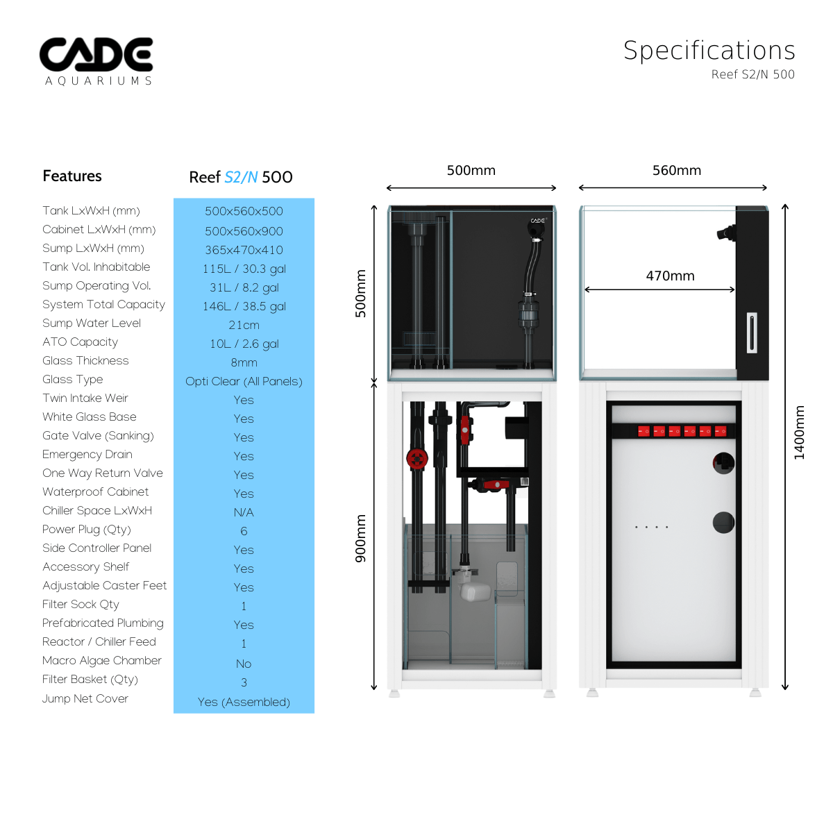 Reef S2/N 500 - CADE