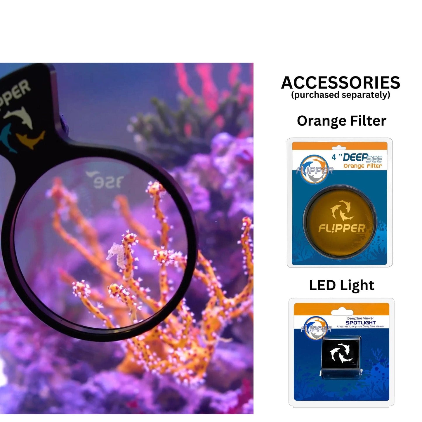 Deepsee Magnified Magnetic Viewer 3" - Flipper