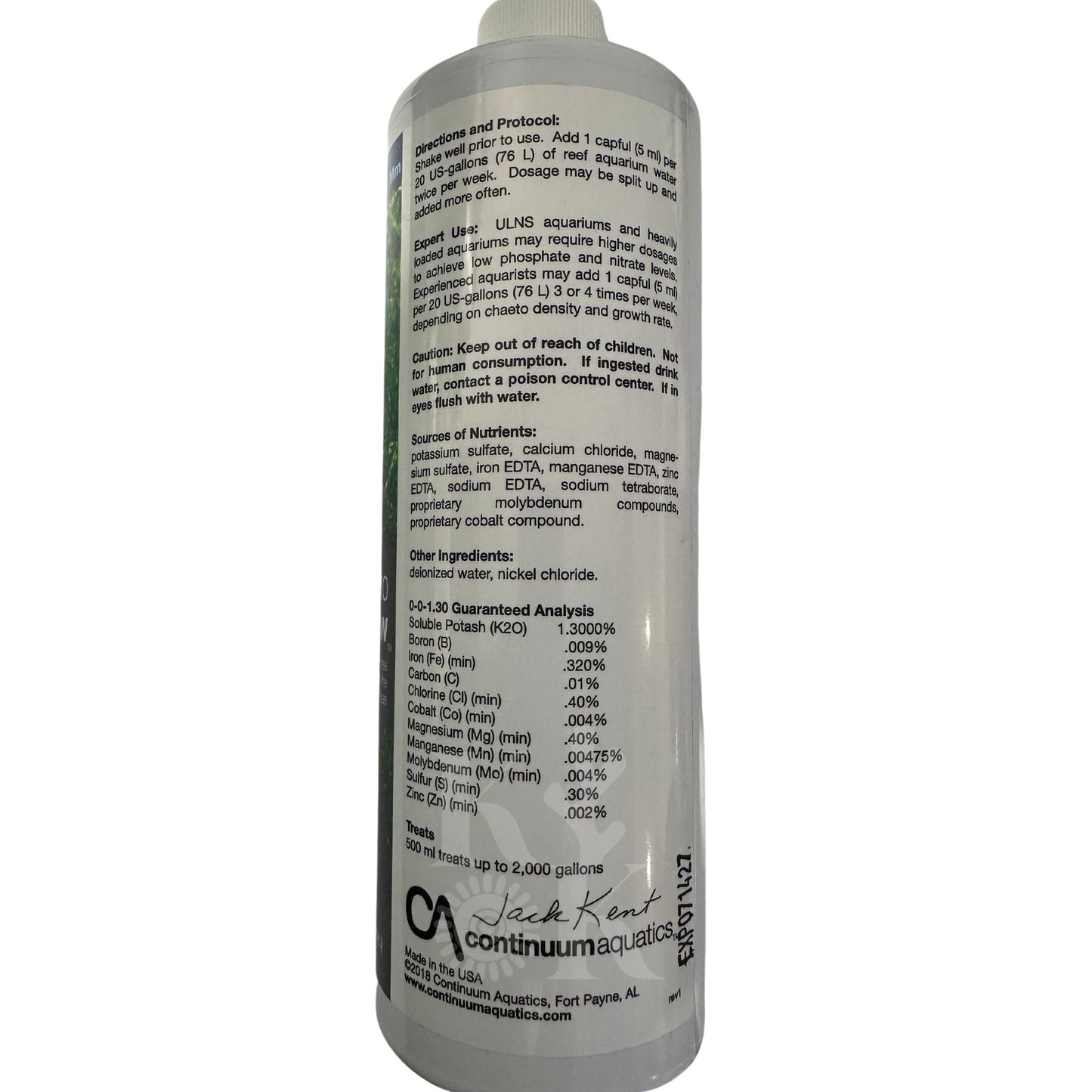 basis chaeto grow - Continuum Aquatics