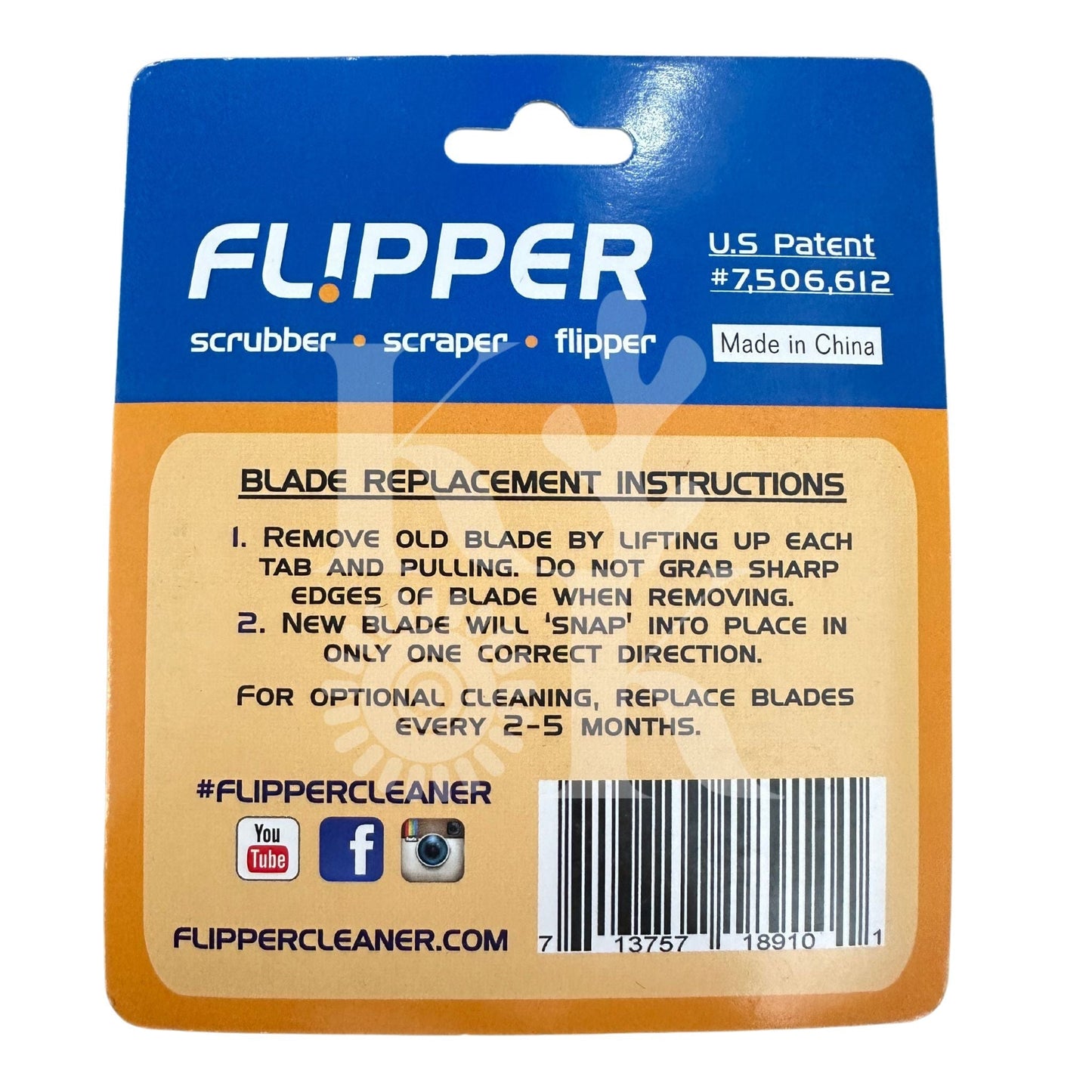 Flipper Replacement Blades for Acrylic - 3pk