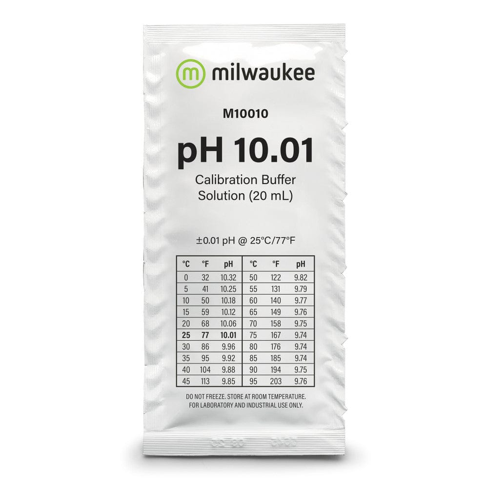 pH 10.01 Calibration Solution Sachet - Milwaukee