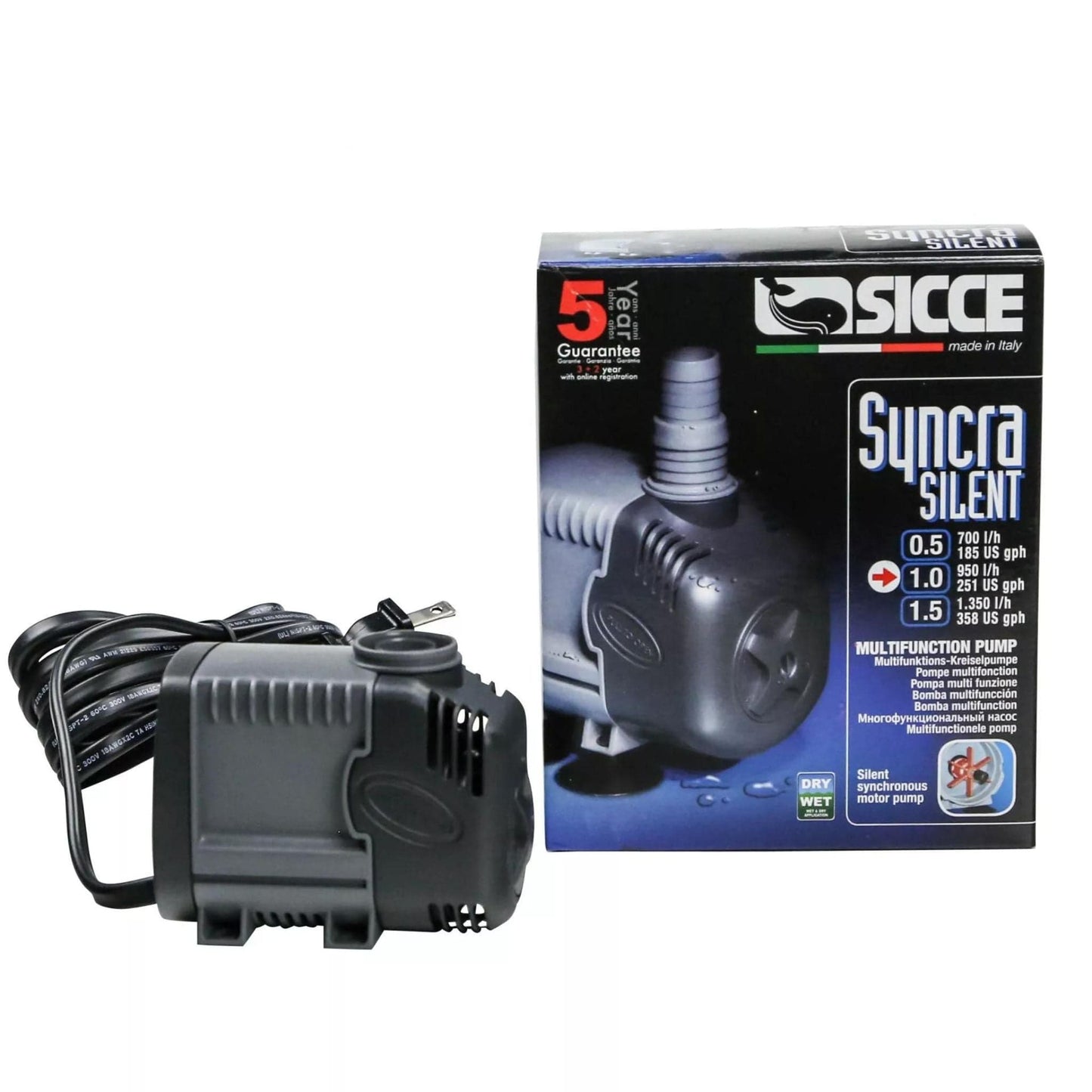 Syncra Silent 1.0 Pump 950LPH - SICCE