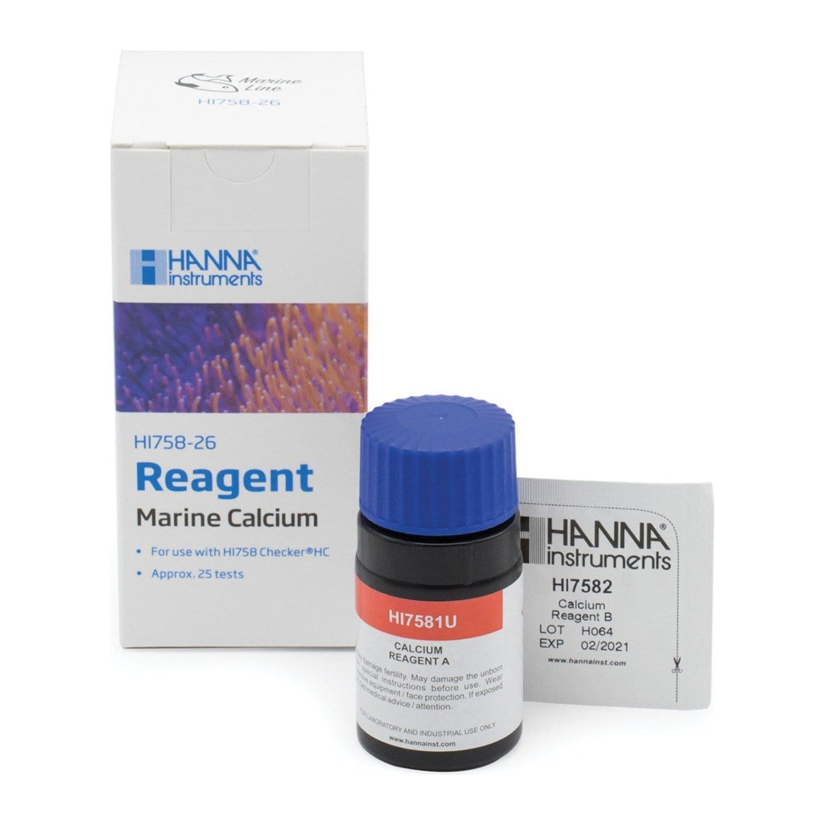 Marine Calcium Hanna Checker® HC Reagents (25 Tests) - HI758-26