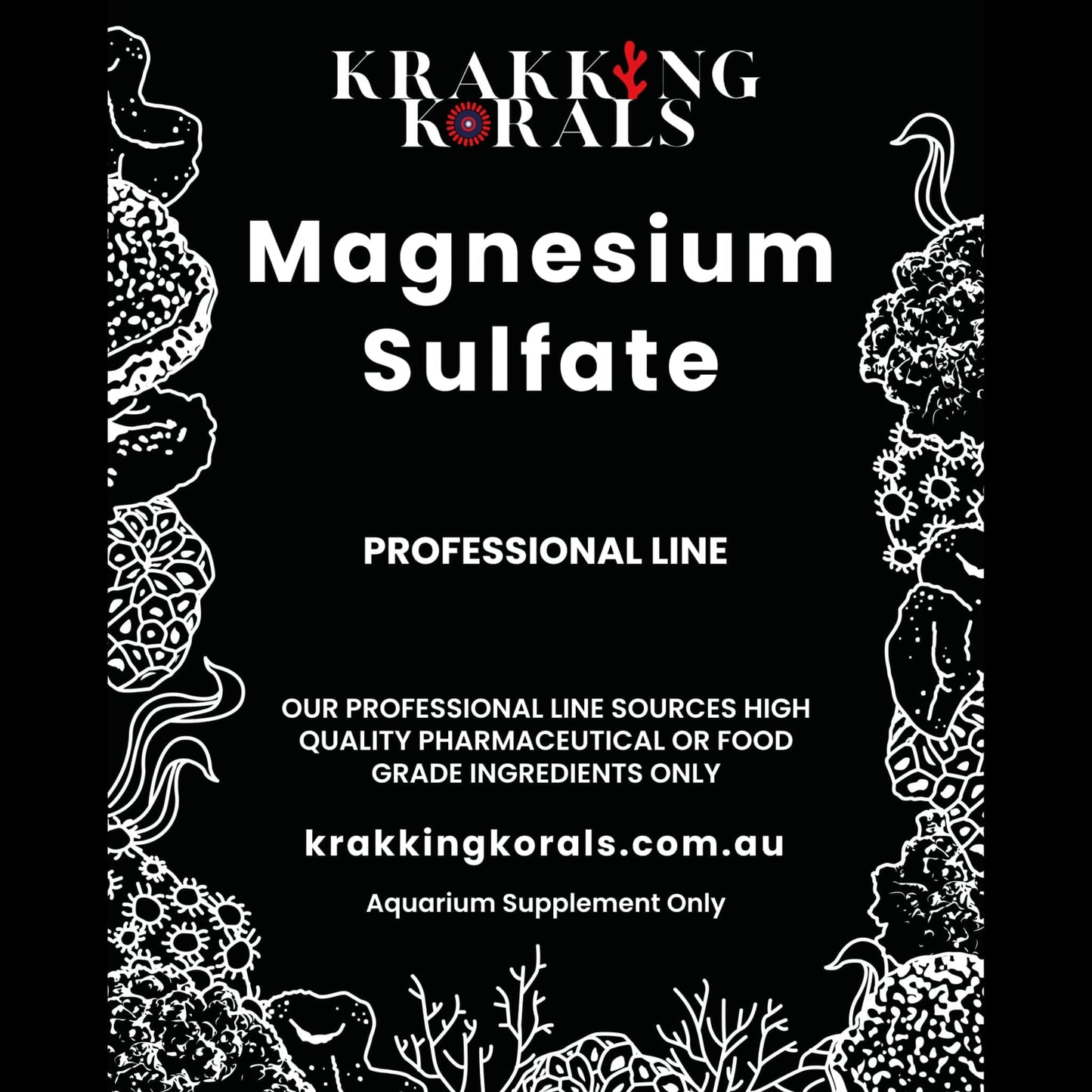Magnesium Sulfate 1kg - Krakking Korals