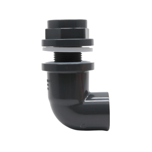 Grey DIN 90 Degree Tank Fitting / Bulkhead - Sanking
