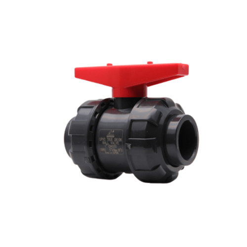 Grey DIN True Union Ball Valve - Sanking