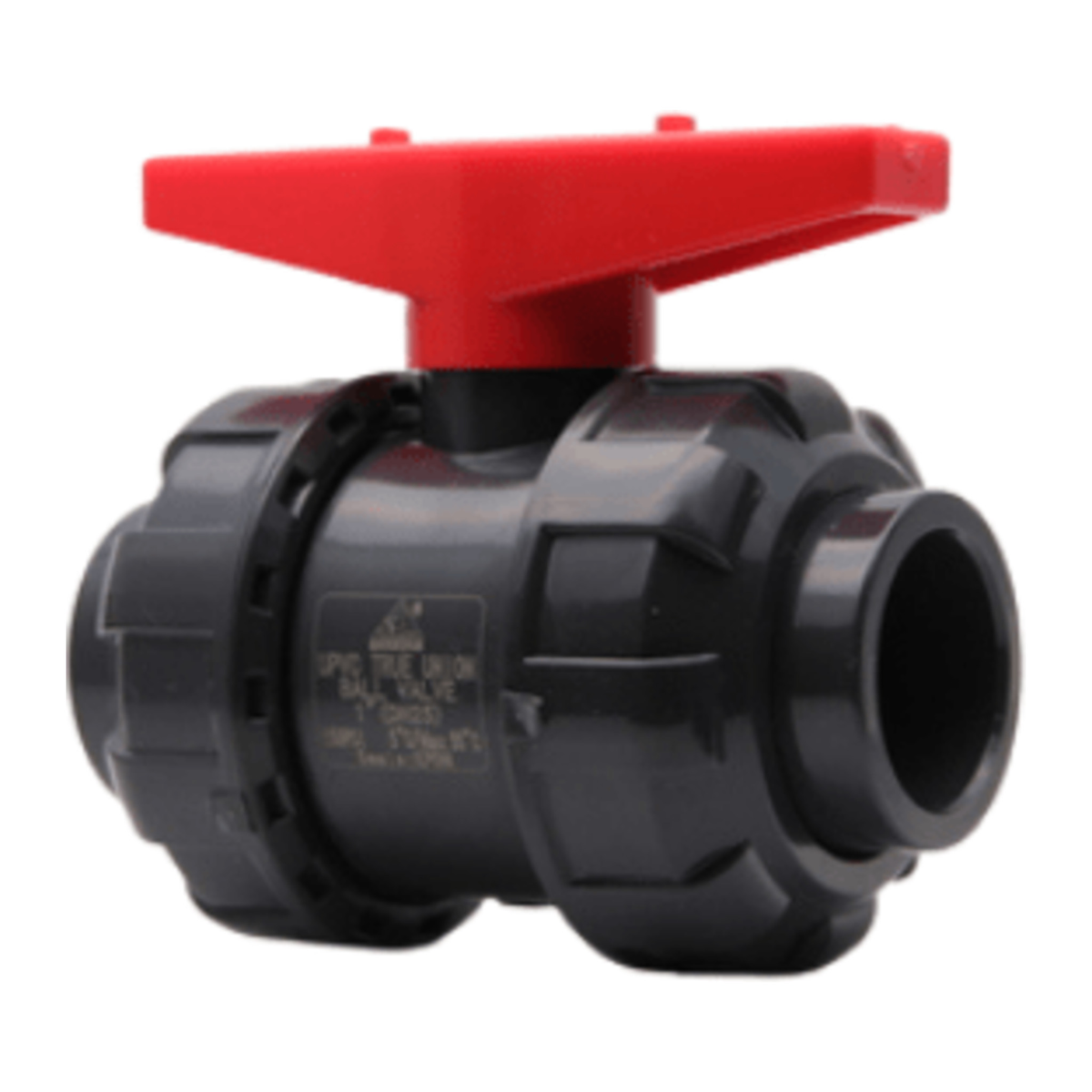 Grey DIN True Union Ball Valve - Sanking