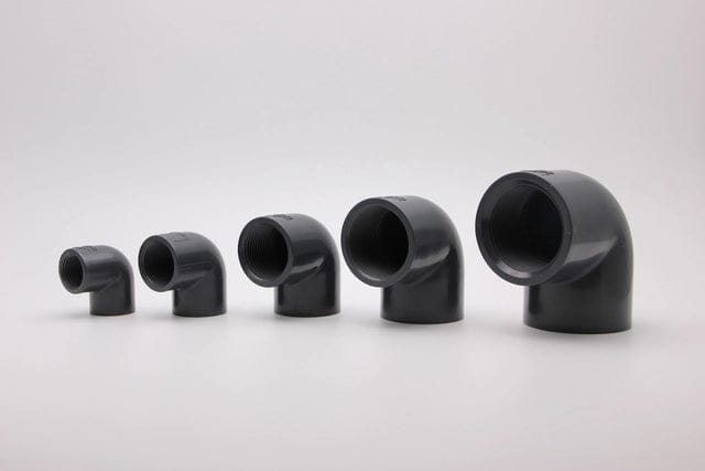 Grey DIN Threaded 90 Degree Elbow - Sanking