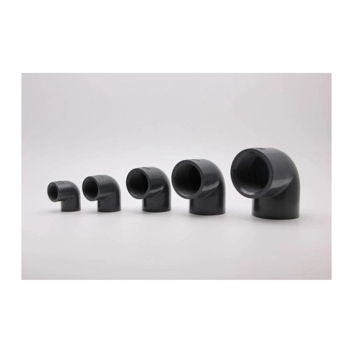 Grey DIN Threaded 90 Degree Elbow - Sanking