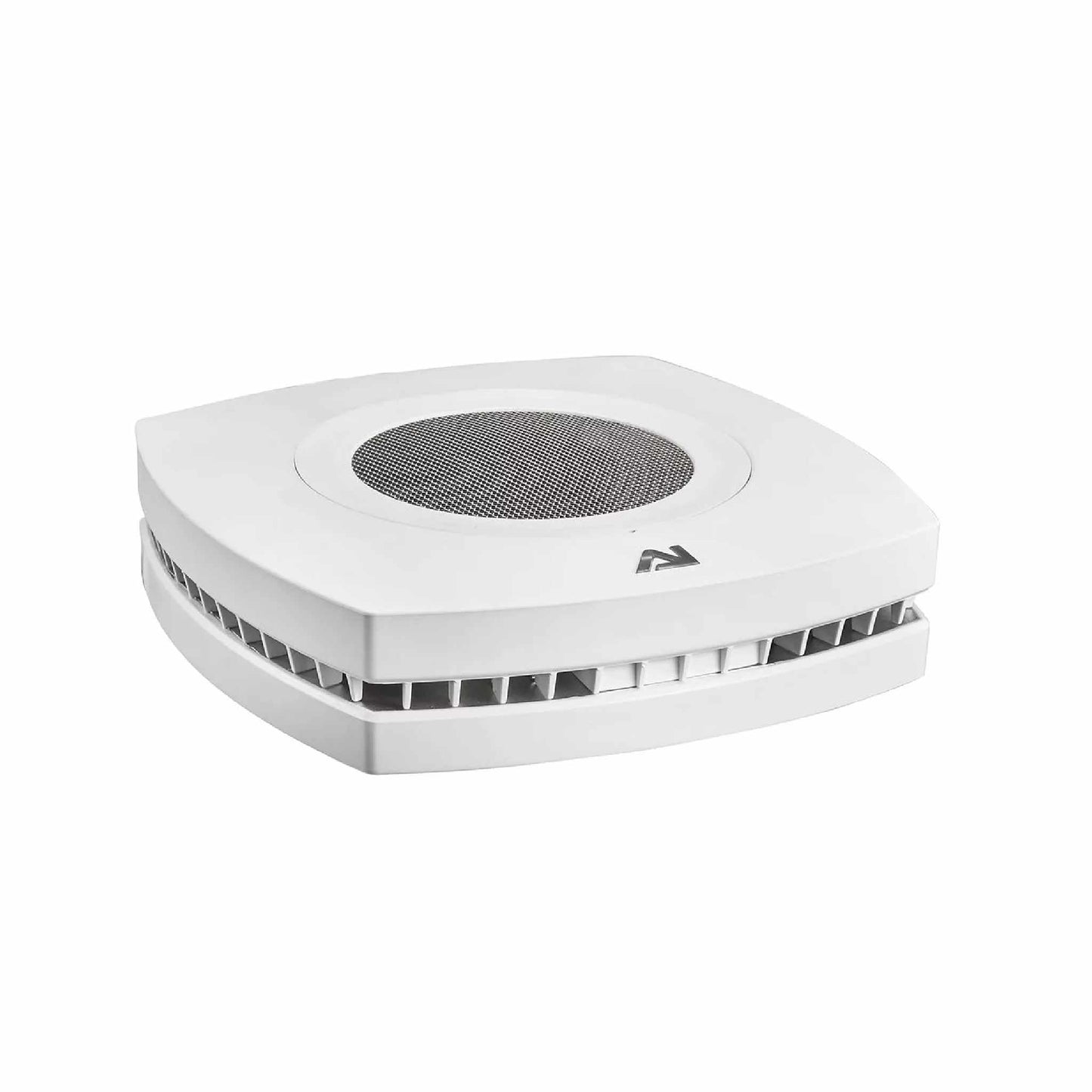 White AquaIllumination Prime LED aquarium light, top view, with mesh fan grille, AI logo, and side vents.