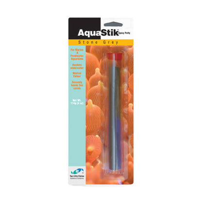 AquaStik Stone Grey underwater epoxy putty, 114 g (4 oz) retail pack