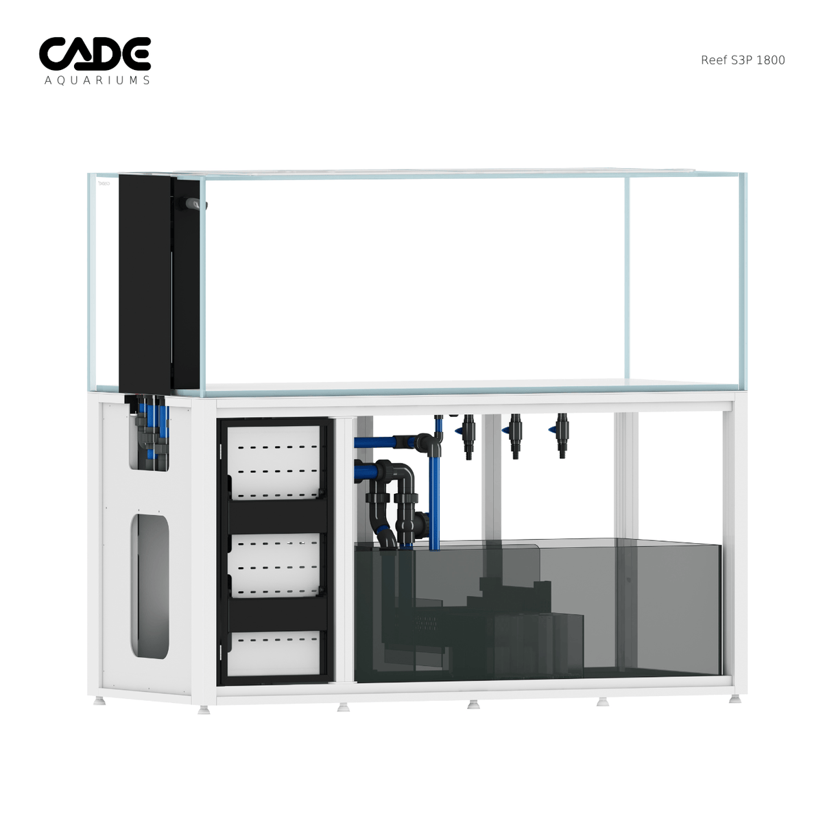 CADE Reef S3/P 1800 White side and sump view
