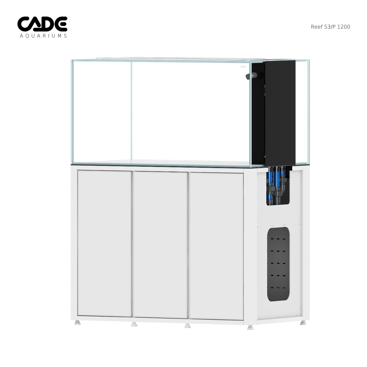CADE Reef S3/P 1200 White rear three-quarter view