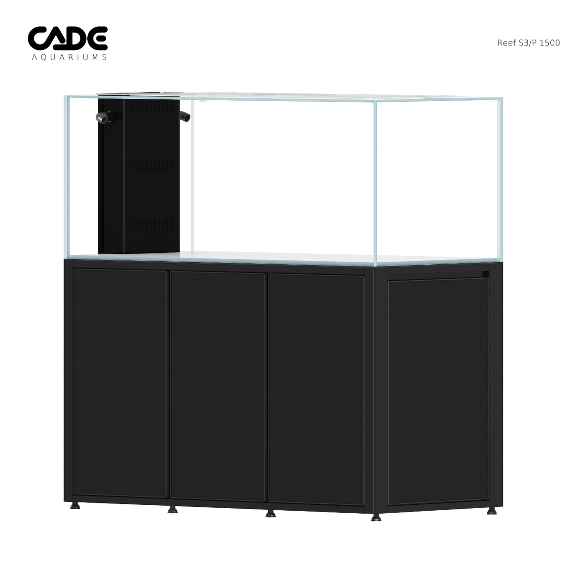 CADE Reef S3/P 1500 Black rear three-quarter view
