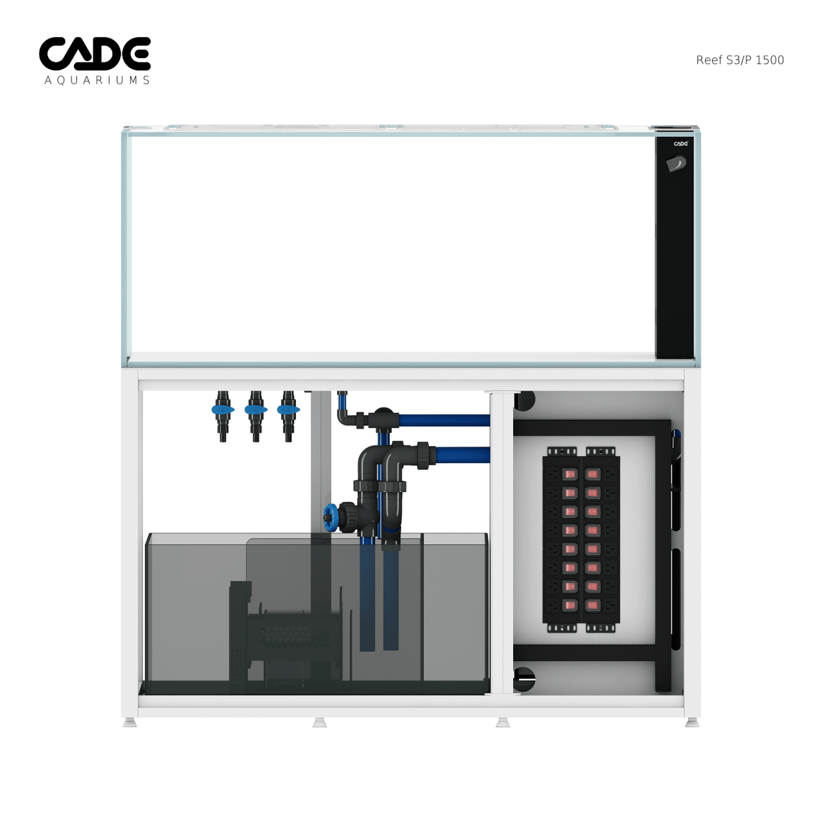 CADE Reef S3/P 1500 White cabinet power panel view