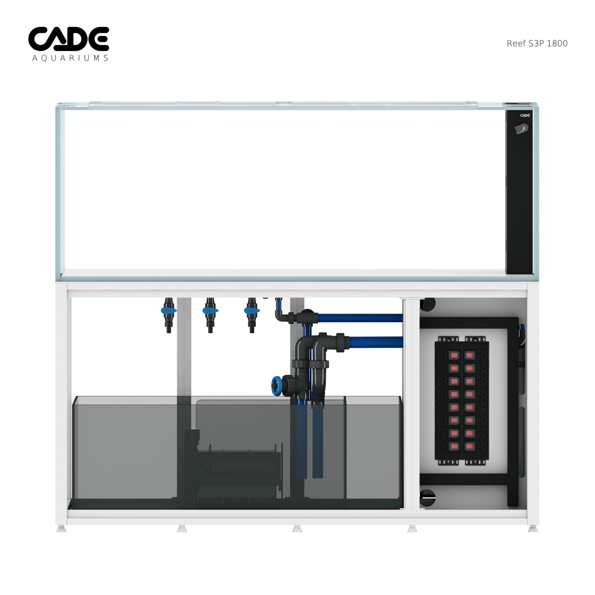 CADE Reef S3/P 1800 White cabinet power panel view