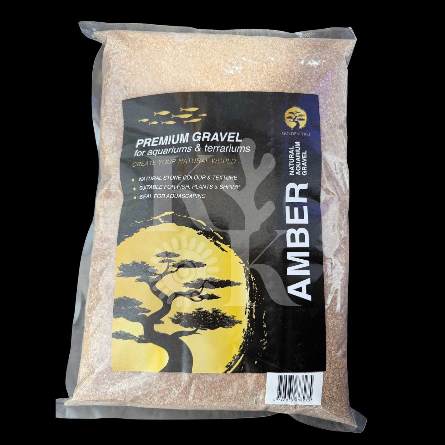 Golden Tree Amber premium aquarium gravel 0.5-1mm 4kg — pack shot