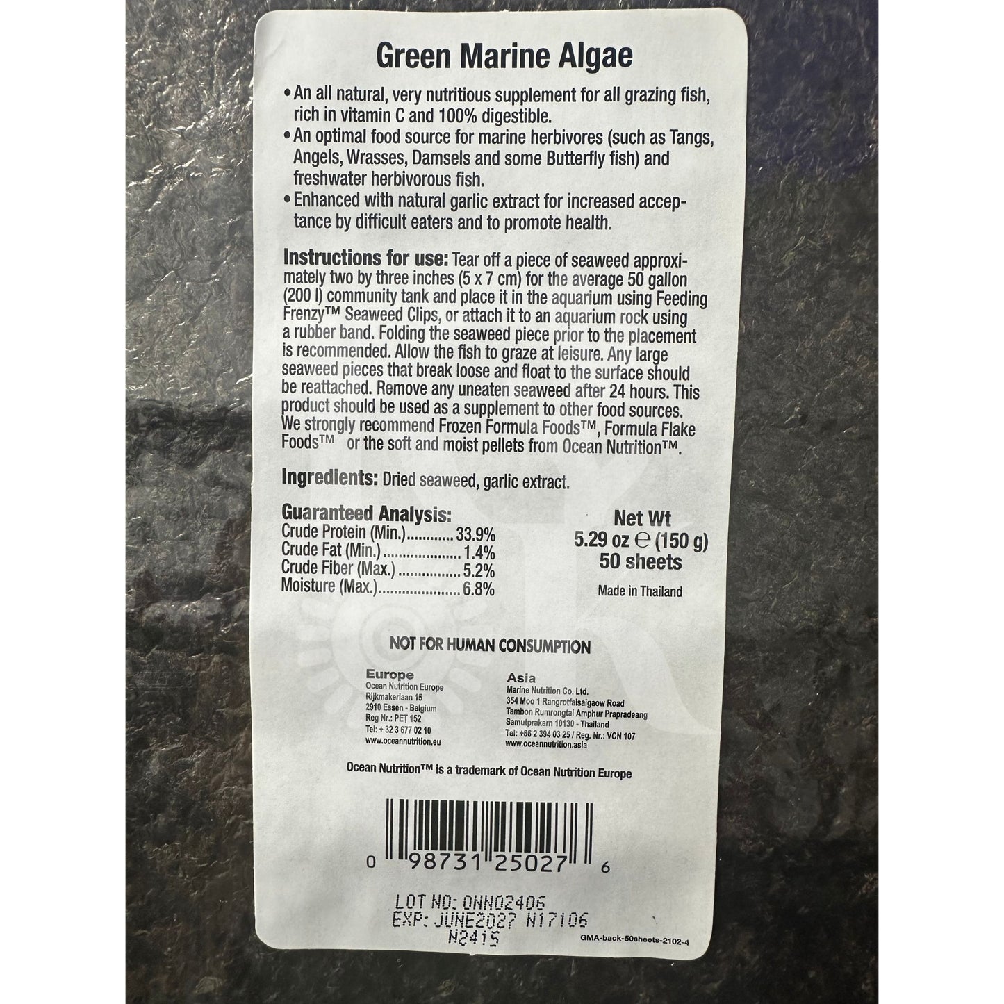 Green Marine Algae - Ocean Nutrition
