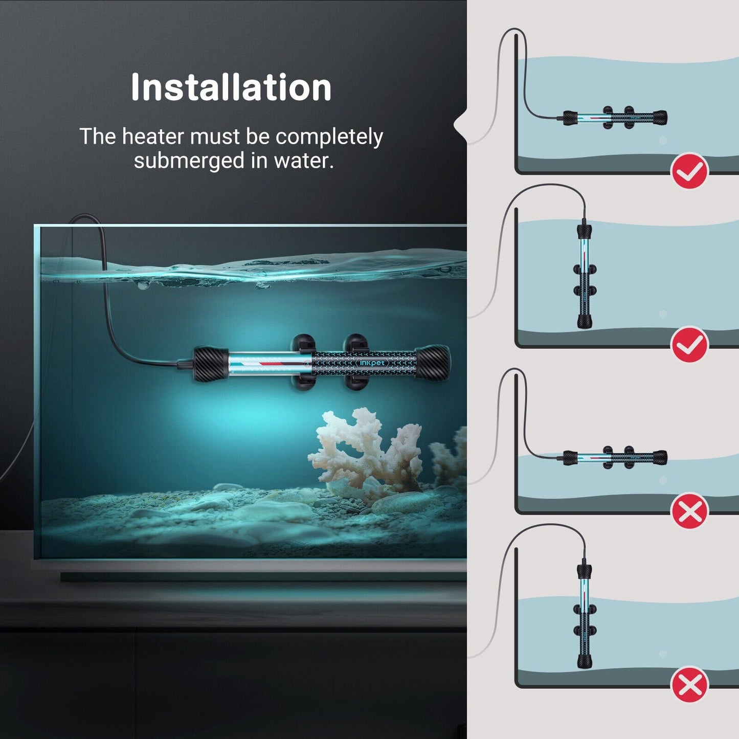 Aquarium Heater 100W-300W - INKPET