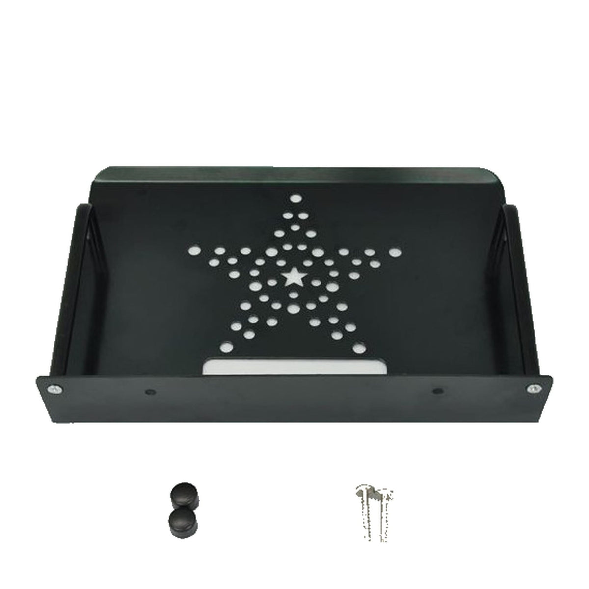 Kamoer dosing pump bracket front view with mounting screws