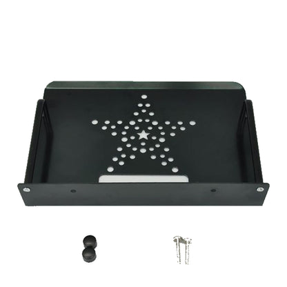 Kamoer dosing pump bracket front view with mounting screws