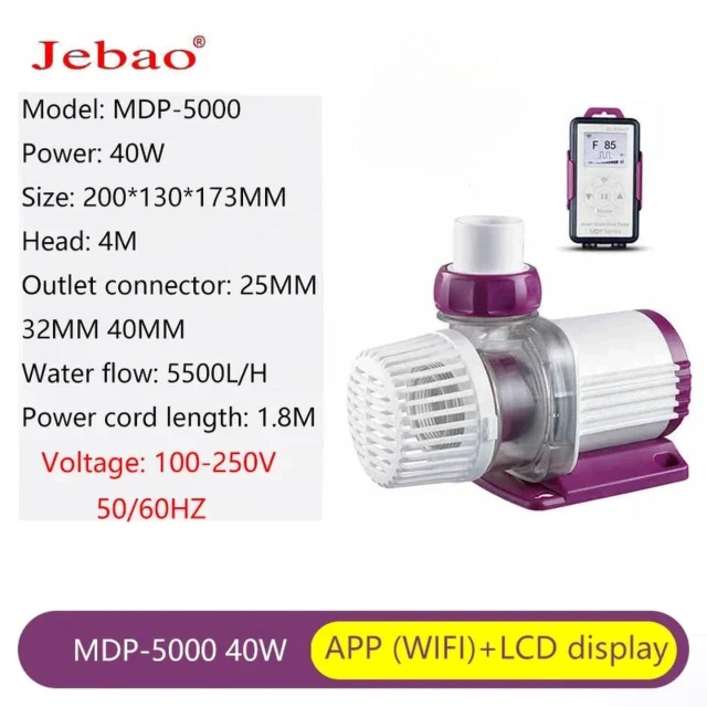 DC Pump MDP Series Wi-Fi - Jebao