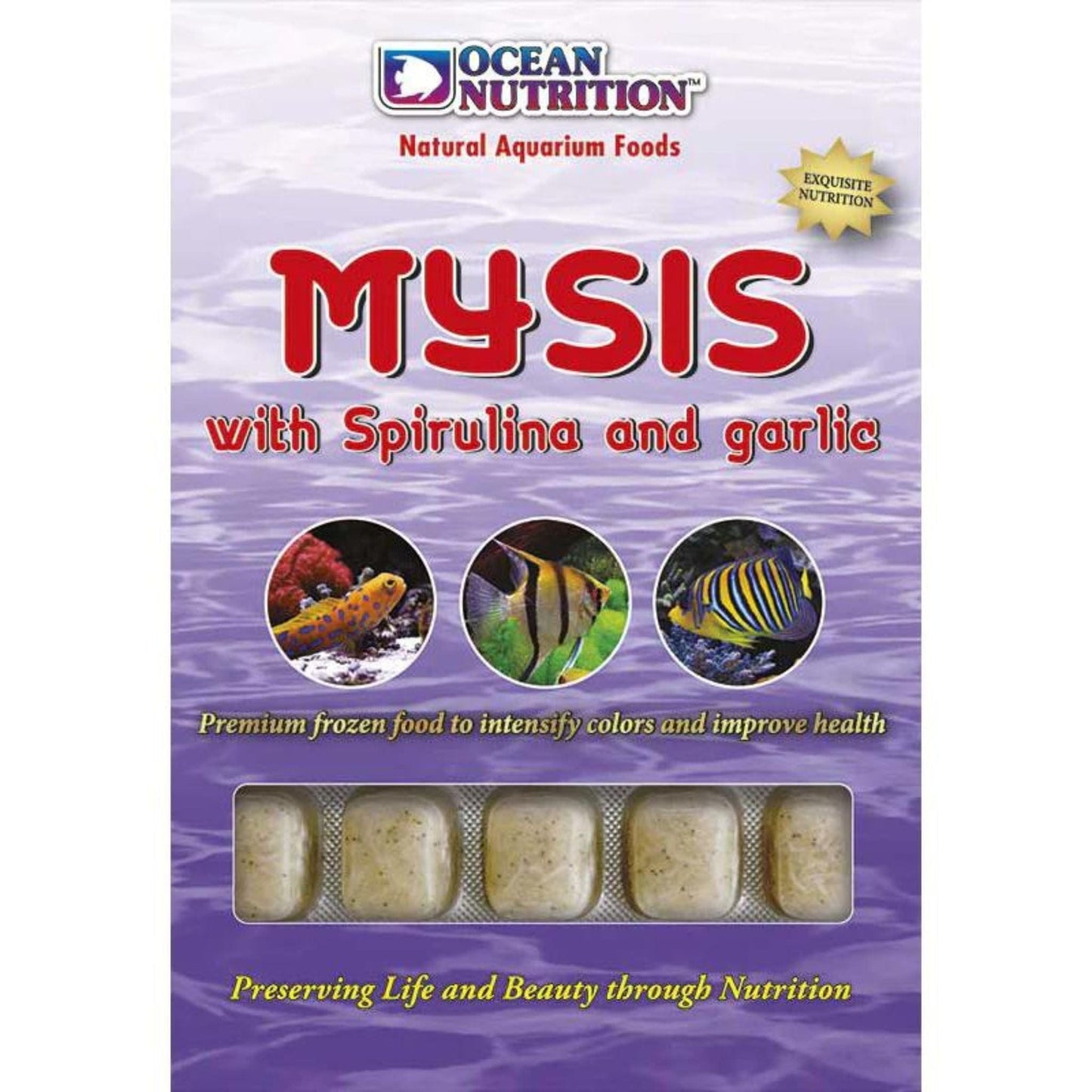Mysis Shrimp with Spirulina & Garlic 100g - Ocean Nutrition