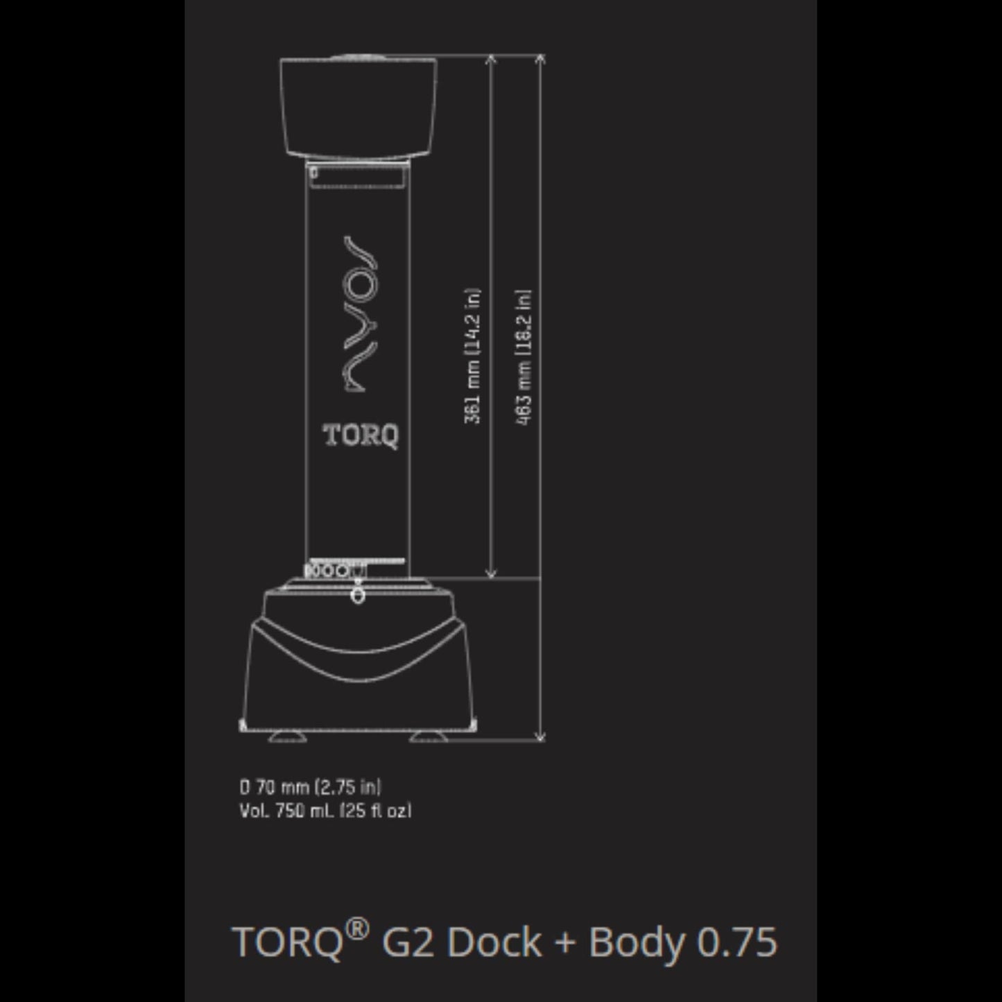 0.75 Torq G2 Modular Media Reactor Body - Nyos