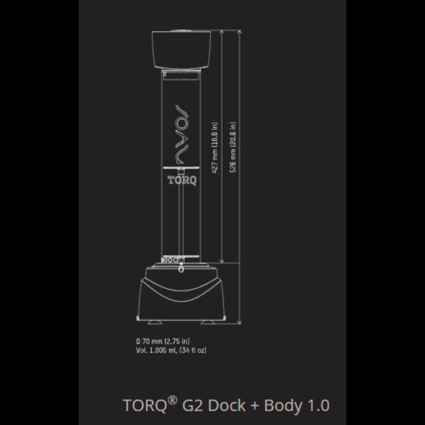 1.0 Torq G2 Modular Media Reactor Body - Nyos