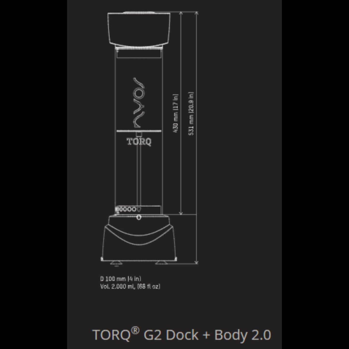 2.0 Torq G2 Modular Media Reactor Body - Nyos