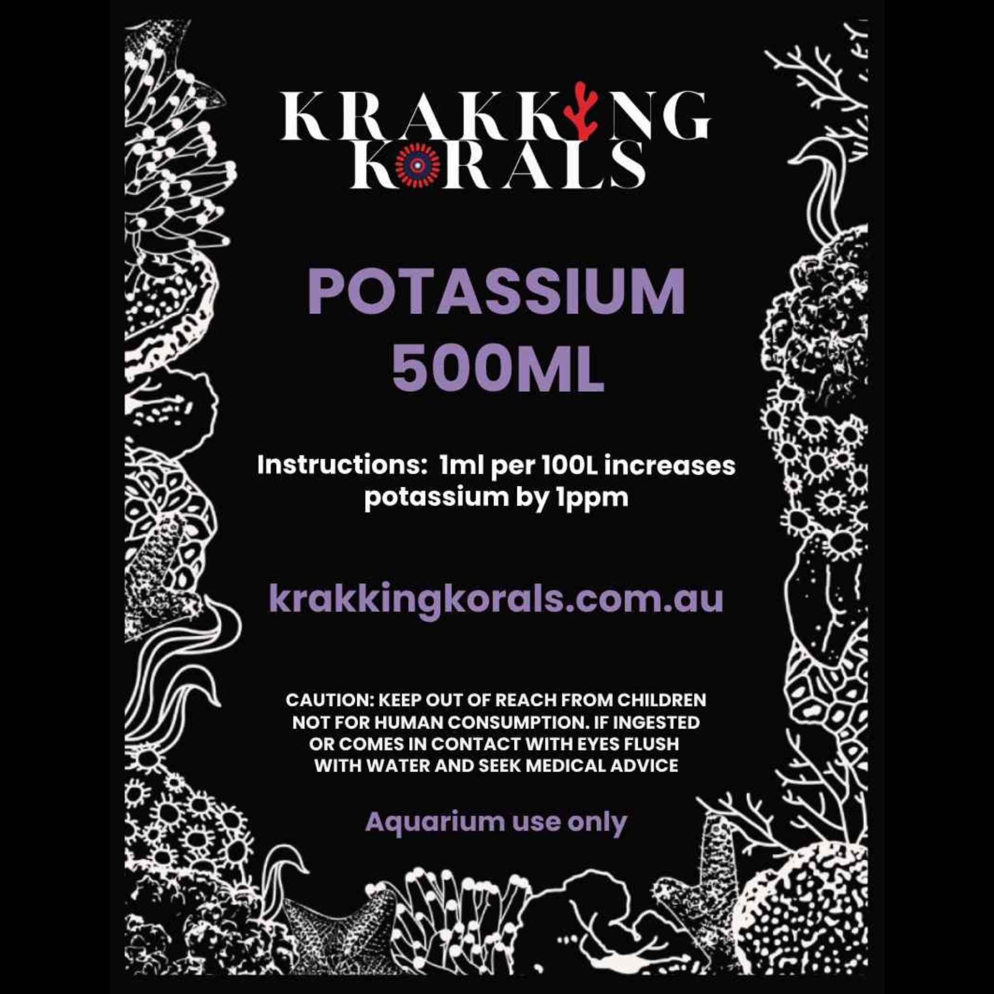 Kin Potassiun Potassium 500ml | Krakking Korals
