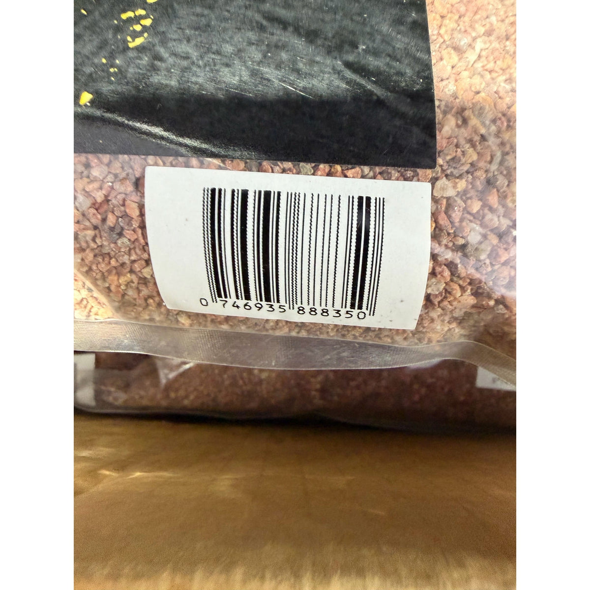 Golden Tree Rose premium gravel — barcode and detail