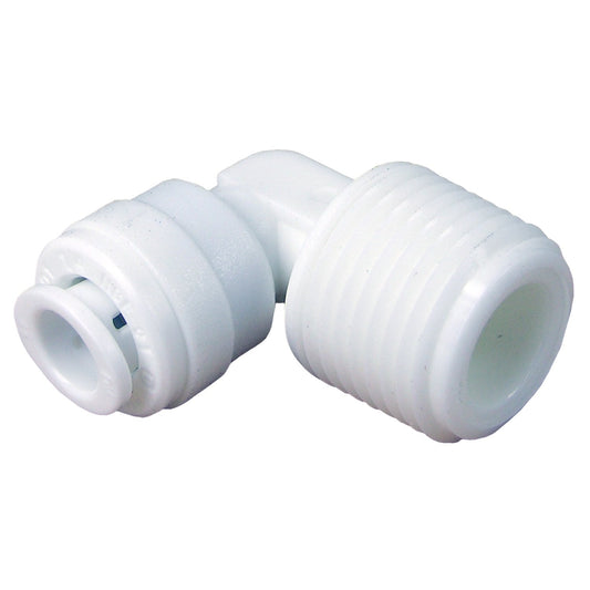 1/4" to 1/2" Male Threaded 90 Elbow Coupling