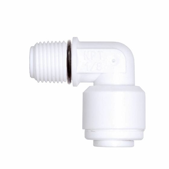 1/4" to 1/8" Male Threaded 90 Elbow Coupling