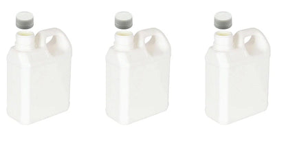 5L White HDPE Plastic Bottles