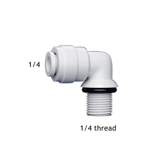 1/4" to 1/4" Male Threaded 90 Elbow Coupling