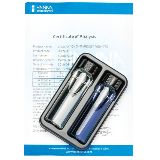 Marine Alkalinity (dKH) Checker HC Calibration Check Set - HI772-11