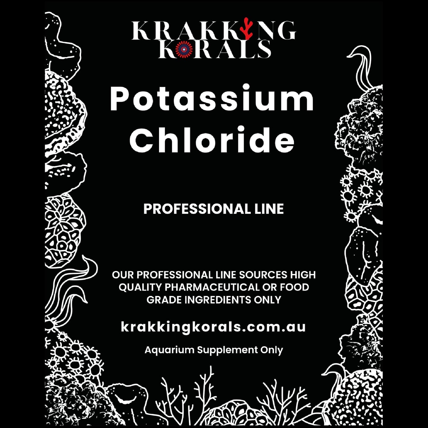 Potassium Chloride 1kg - Krakking Korals