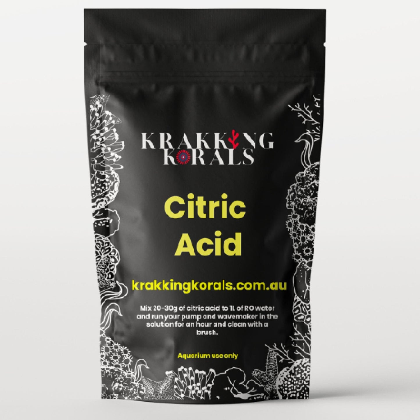 Citric Acid (Pump Cleaner) 1kg - Krakking Korals