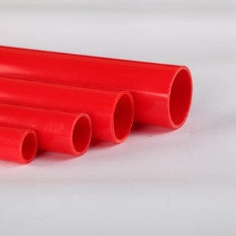 Red DIN UPVC Pipe 0.5m Lengths - Sanking