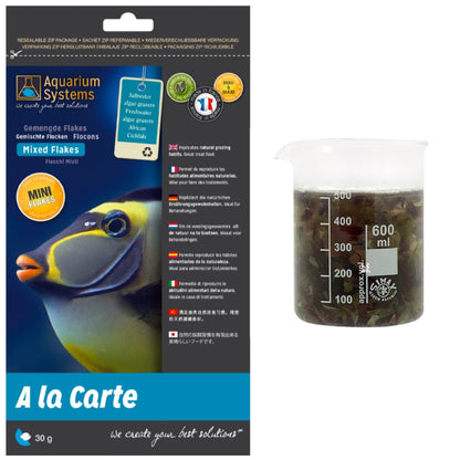 Mixed Seaweed flakes 30g - Aquarium Systems
